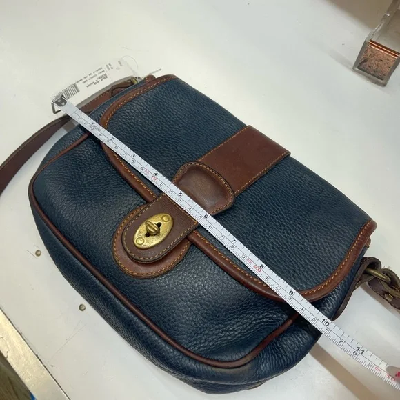 Coach Blue and Brown Leather Crossbody Bag - Picture 6 of 8